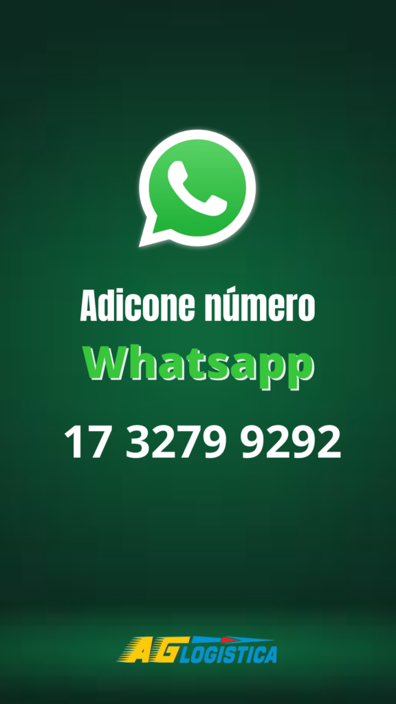 WhatsApp da AG Logística: 17-3279-9292